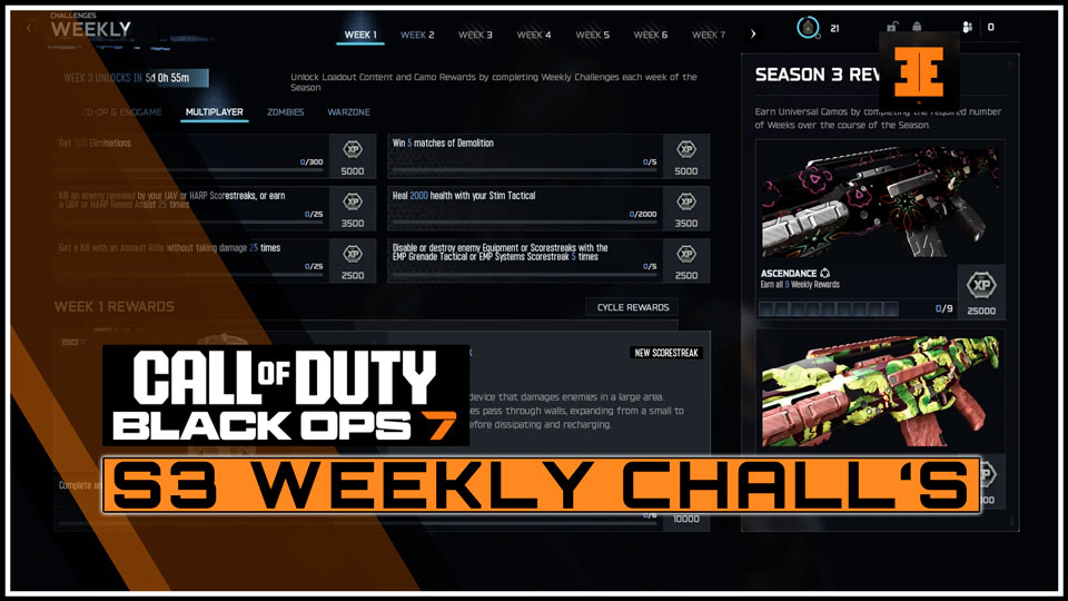 All Season 3 Weekly Challenges And Rewards In Black Ops 7 And Warzone
